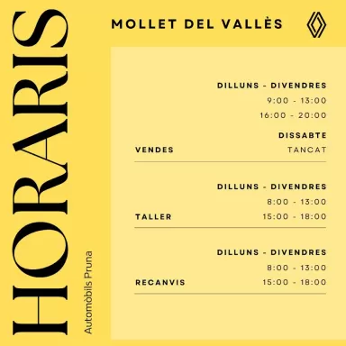Automòbils Pruna RENAULT Mollet del Vallès