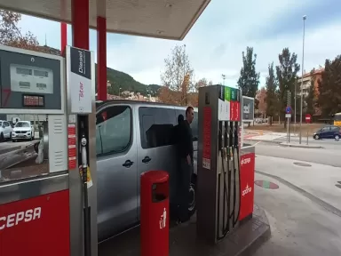 Estación de servicio Moeve, antes Cepsa