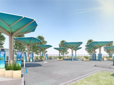 Estación de servicio Moeve, antes Cepsa